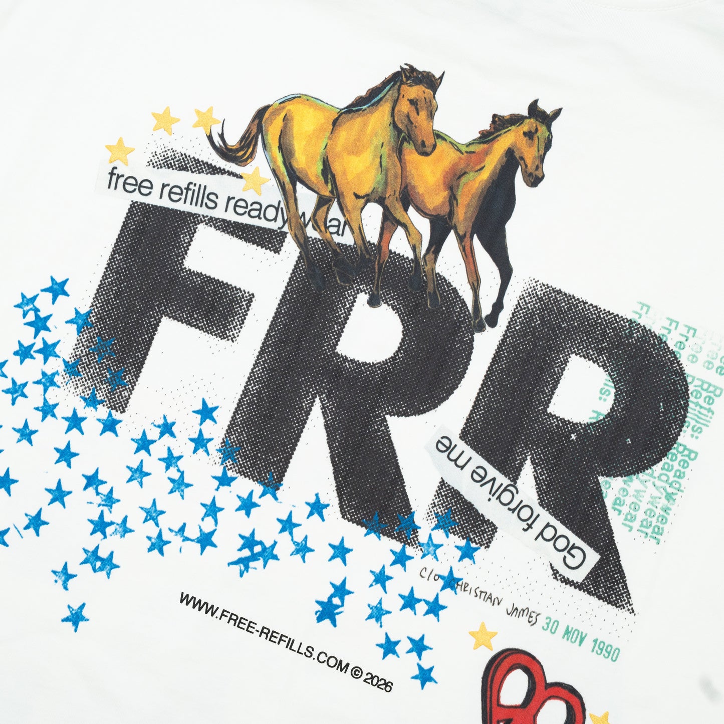 Collage Tee - White