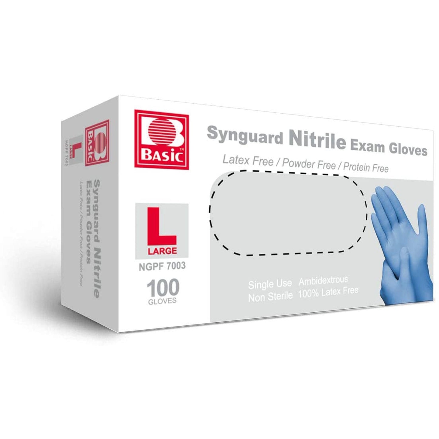 Nitrile Gloves - Large - 100 Per Box