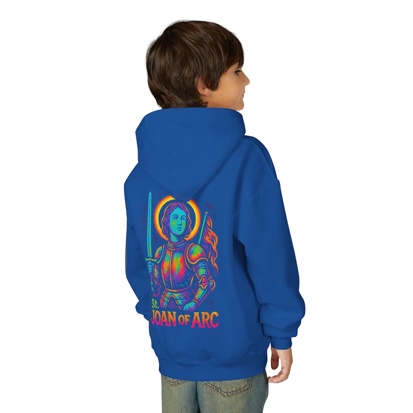 St. Joan of Arc | Kids Catholic Hoodie | Warrior Saint