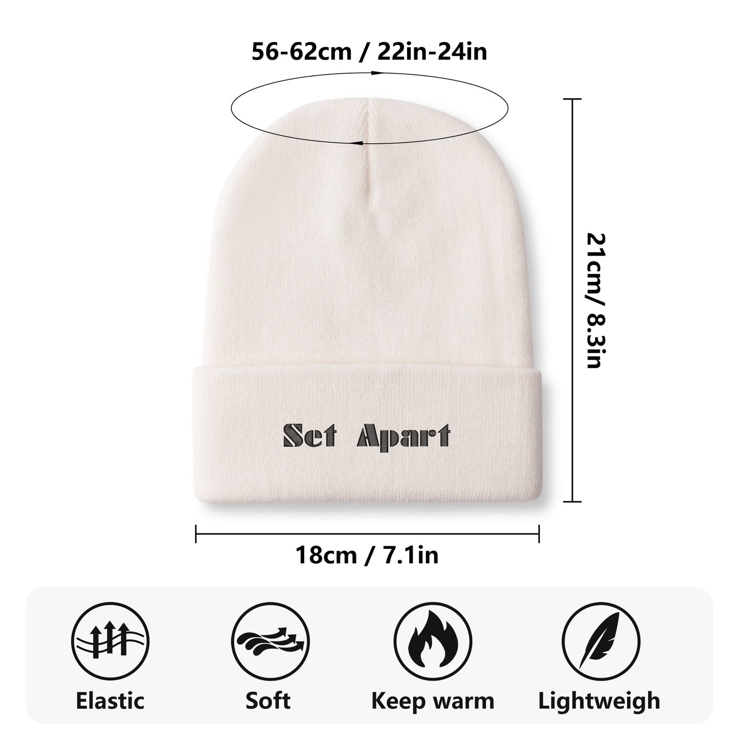 Set Apart White Beanie