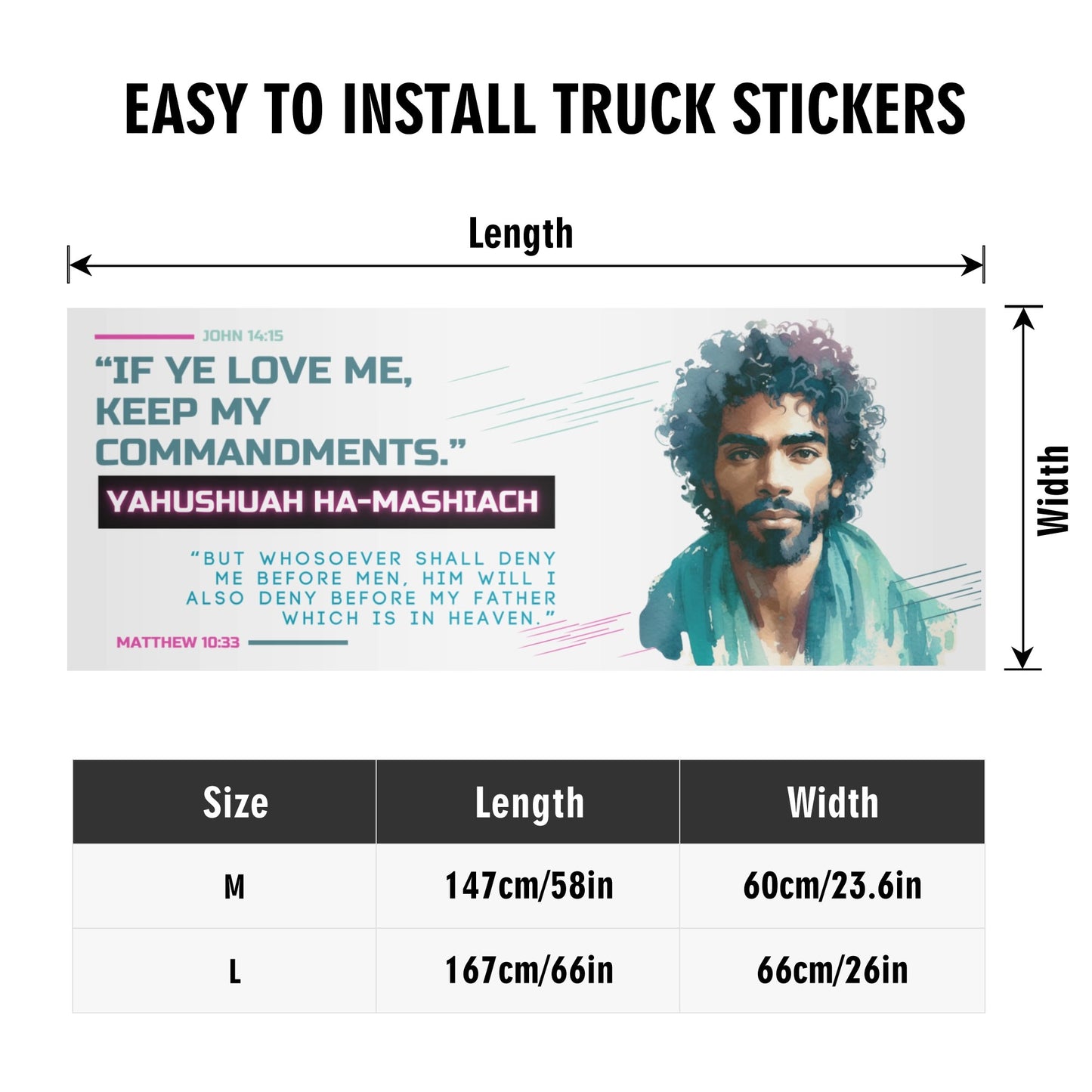 Yahushuah Tailgate Wrap