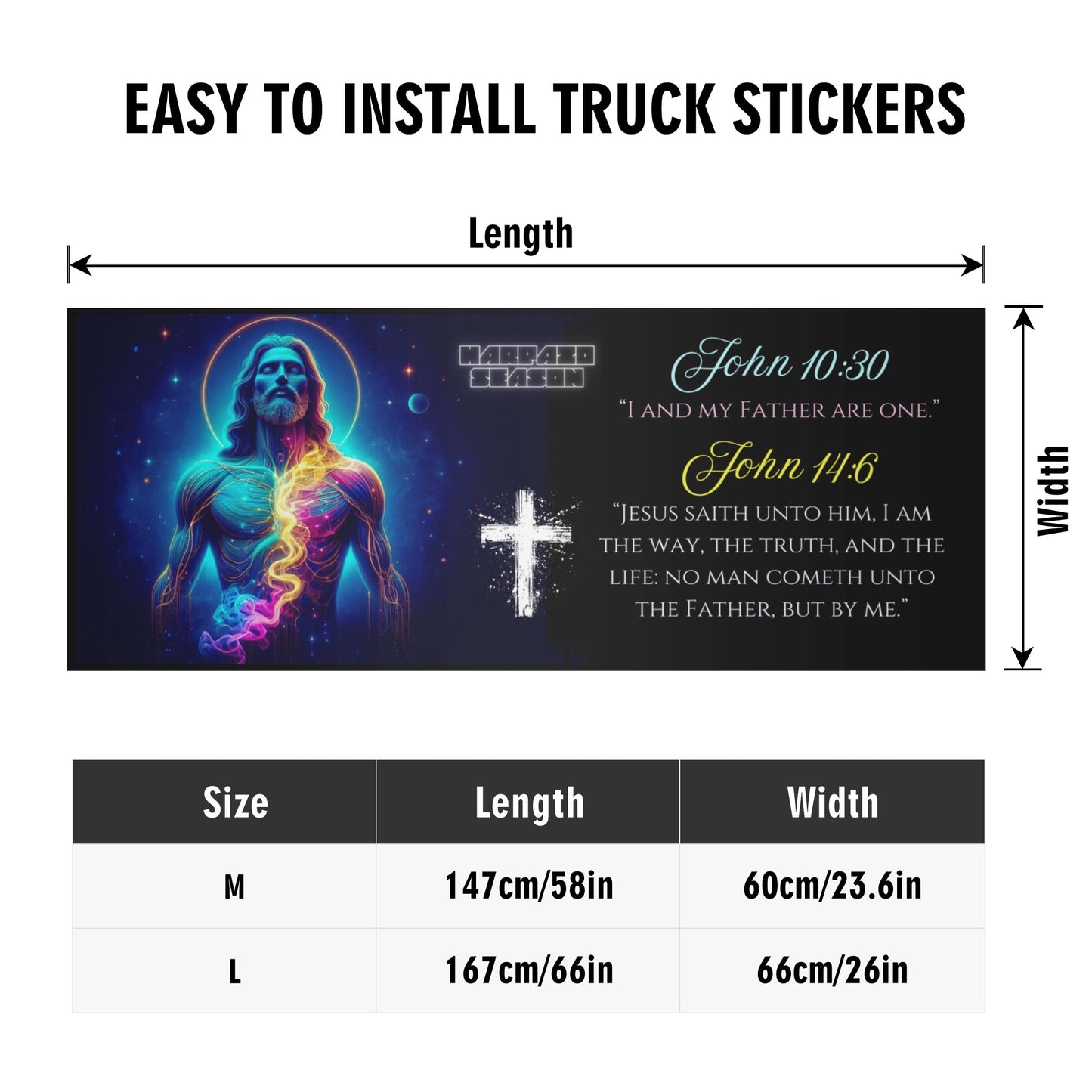 Jesus Tailgate Wrap