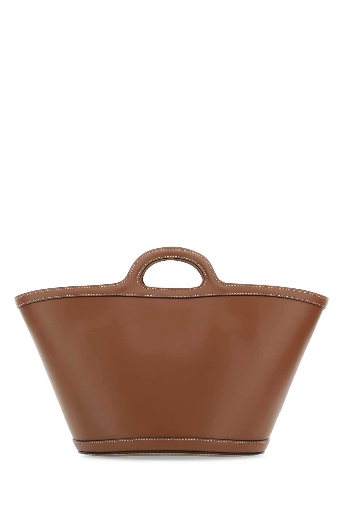 Marni Women Brown Leather Small Tropicalia Handbag