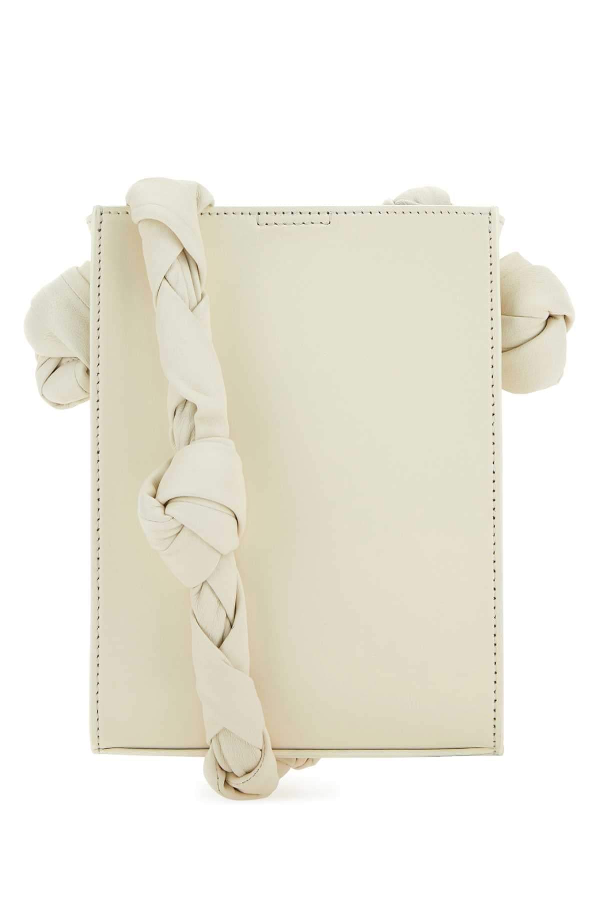 Jil Sander Women Ivory Leather Tangle Shoulder Bag