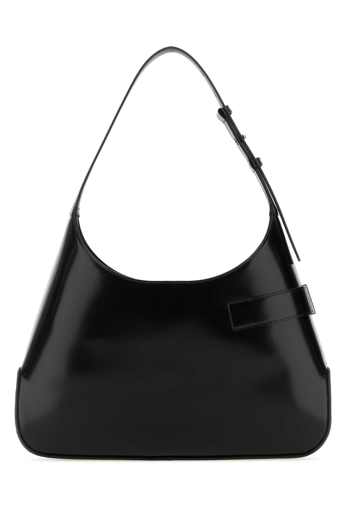 Salvatore Ferragamo Women Black Leather Large Arch Shoulder Bag