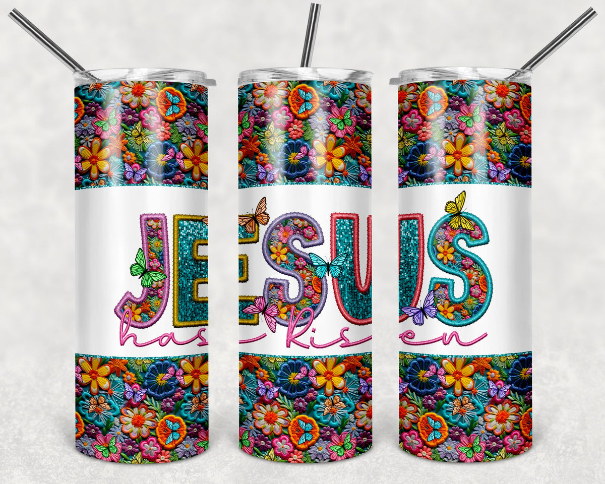 Jesus Has Risen 20 oz Skinny Tumbler