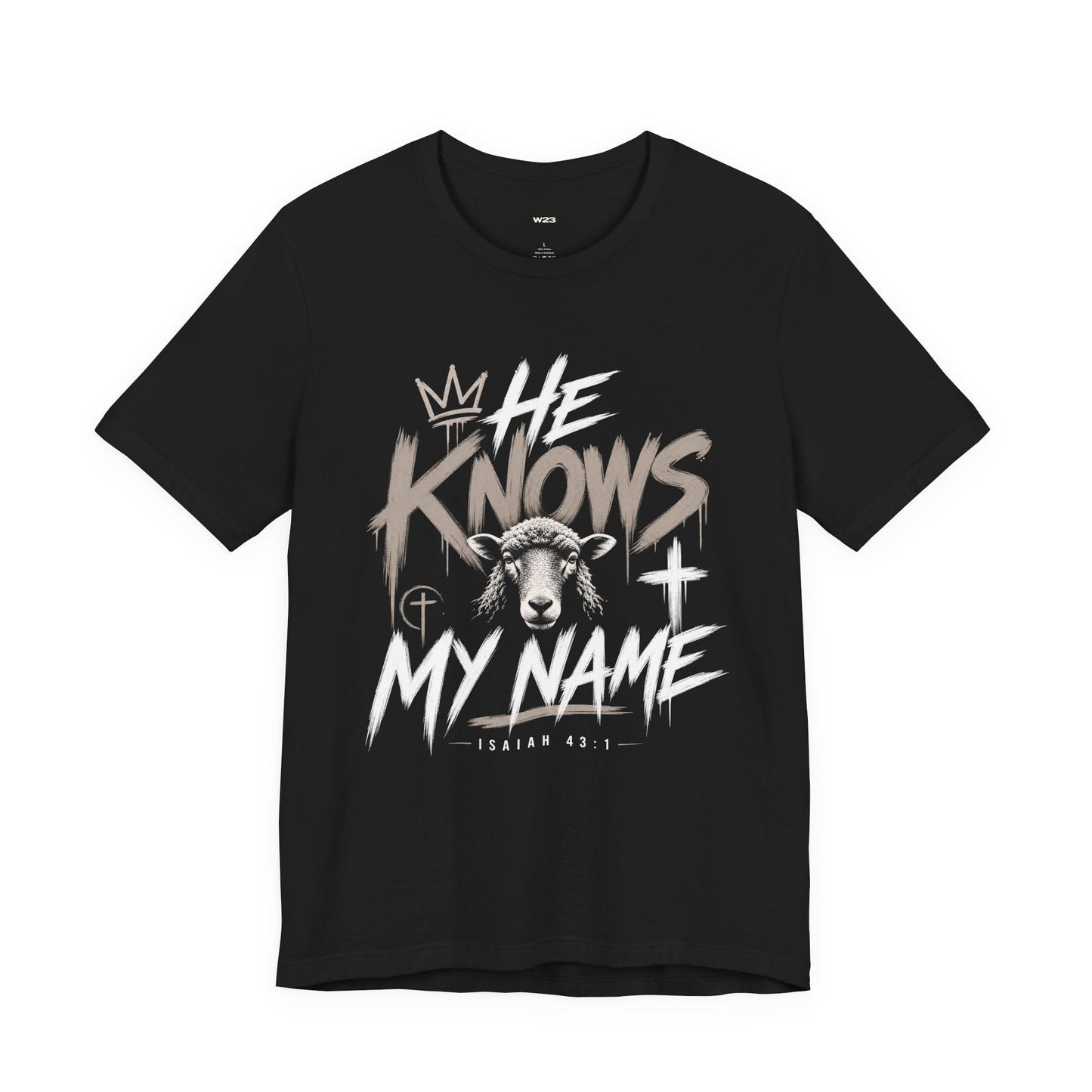 He Knows My Name Tee — Isaiah 43:1 | SEEN Movement Faith Apparel