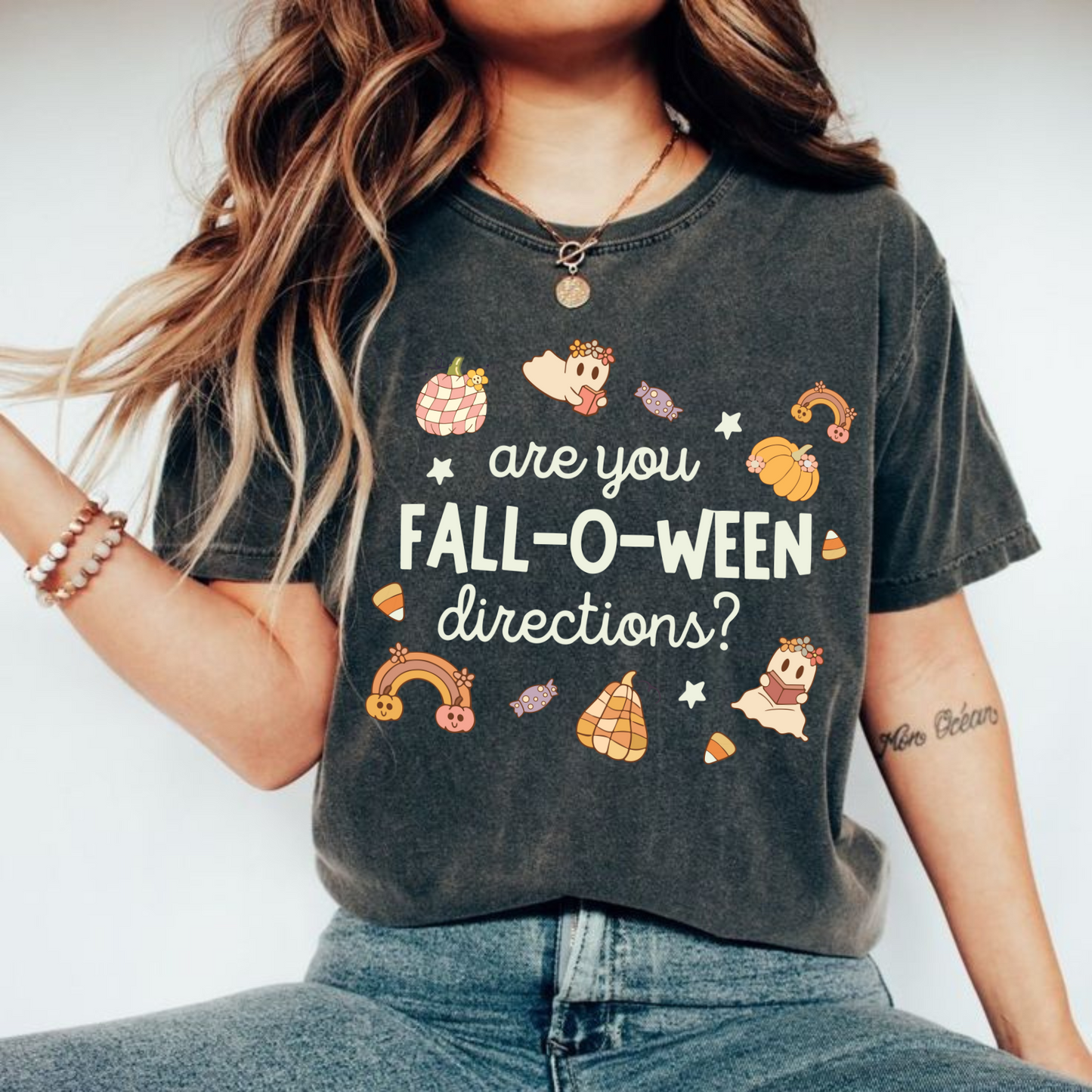 "Are You Fall-O-Ween Directions?" T-Shirt β Funny Halloween Pun Tee