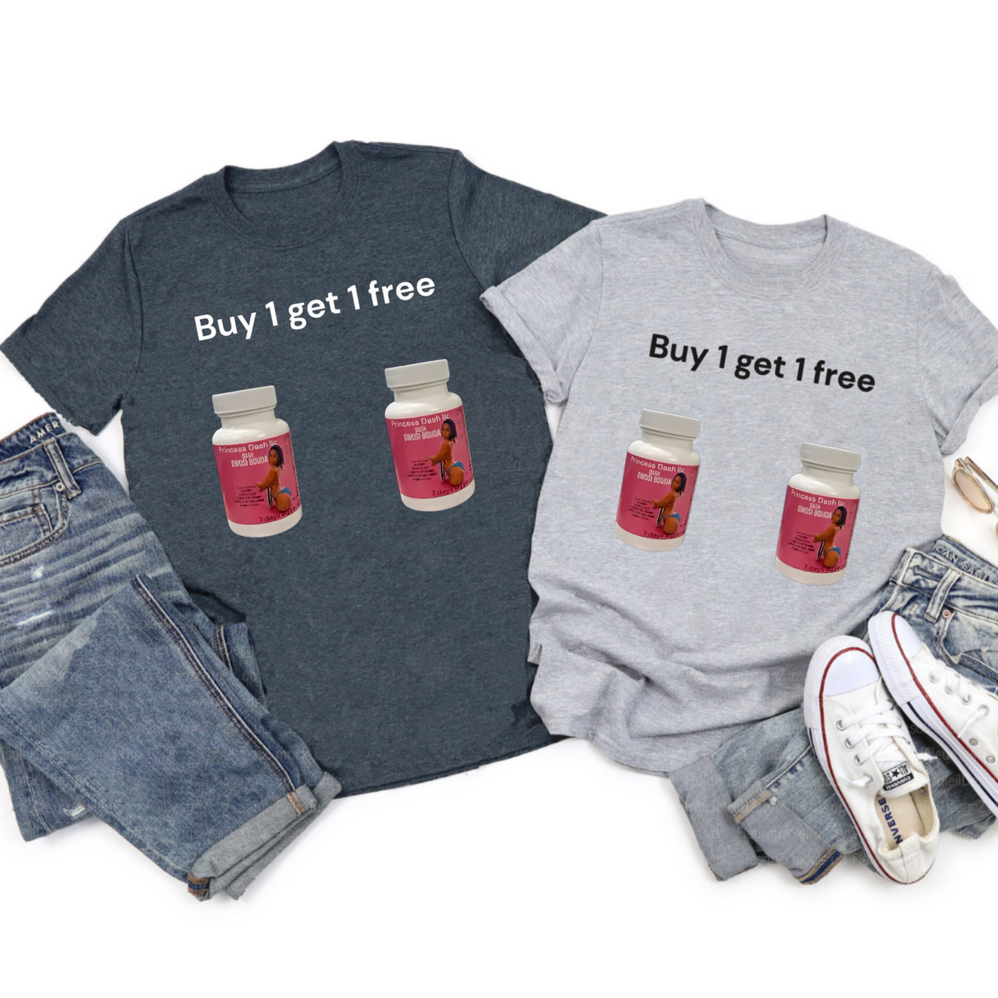 "Bel Bouda Anform" Women's T-Shirt β BOGO Free Black Tee, Empowering Graphic Design, Unique & Stylish Top