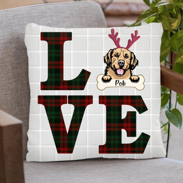 Personalized Xmas Pet Pillow Cover - Christmas Gift For Dog/Cat Lover