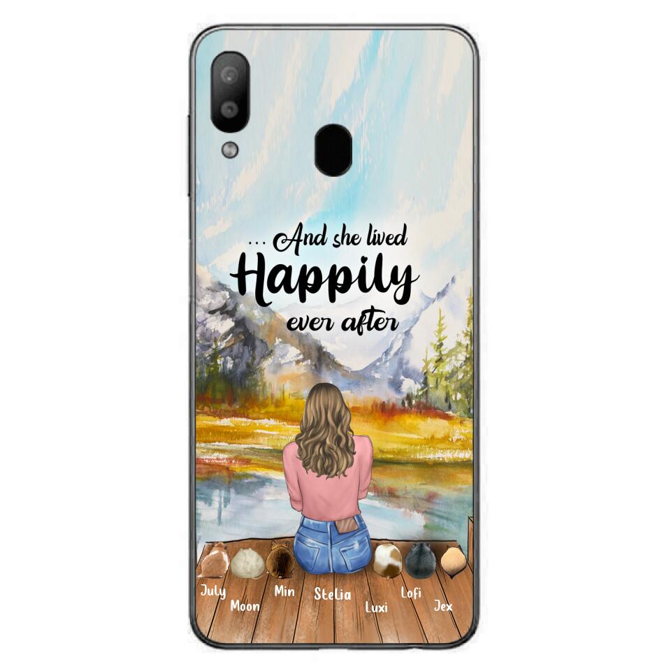 Custom Personalized Pet Phone Case - Gifts For Pet Lovers With 6 Pets - Case for Iphone and Samsung
