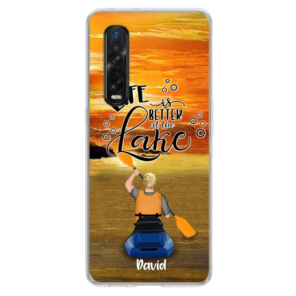 Personalized Kayak Phone Case - Man/ Woman/ Couple - Life Is Better At The Lake - Phone Case For Xiaomi, Huawei And Oppo - FKUJGV