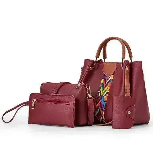 Four-Piece Fashion PU Handbag For Women