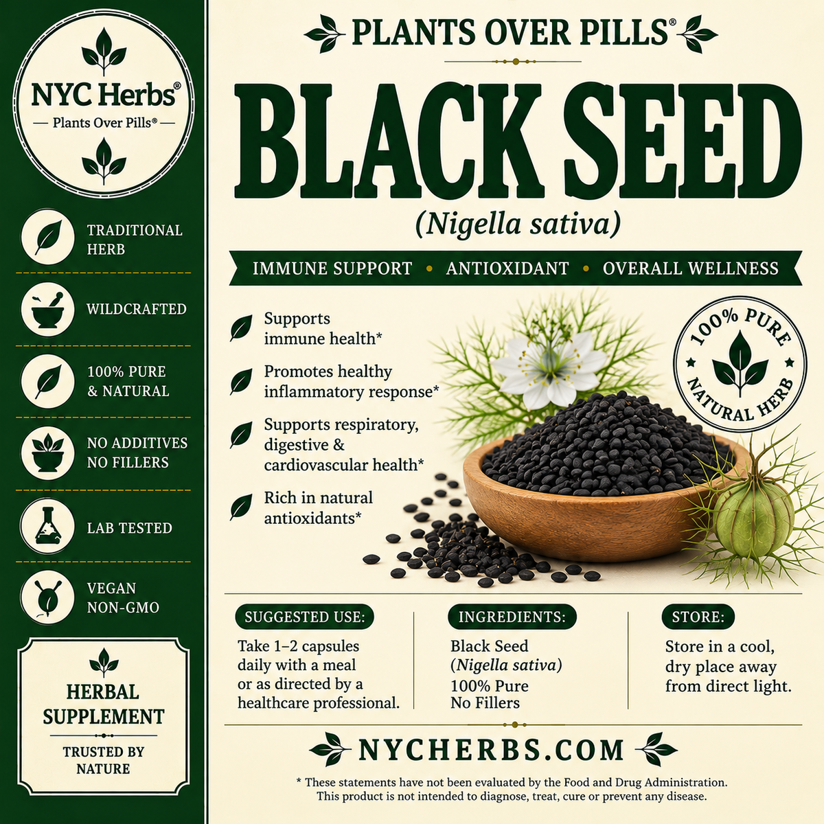 Black Seed (Black Cumin) | Immune Strength & Wellness