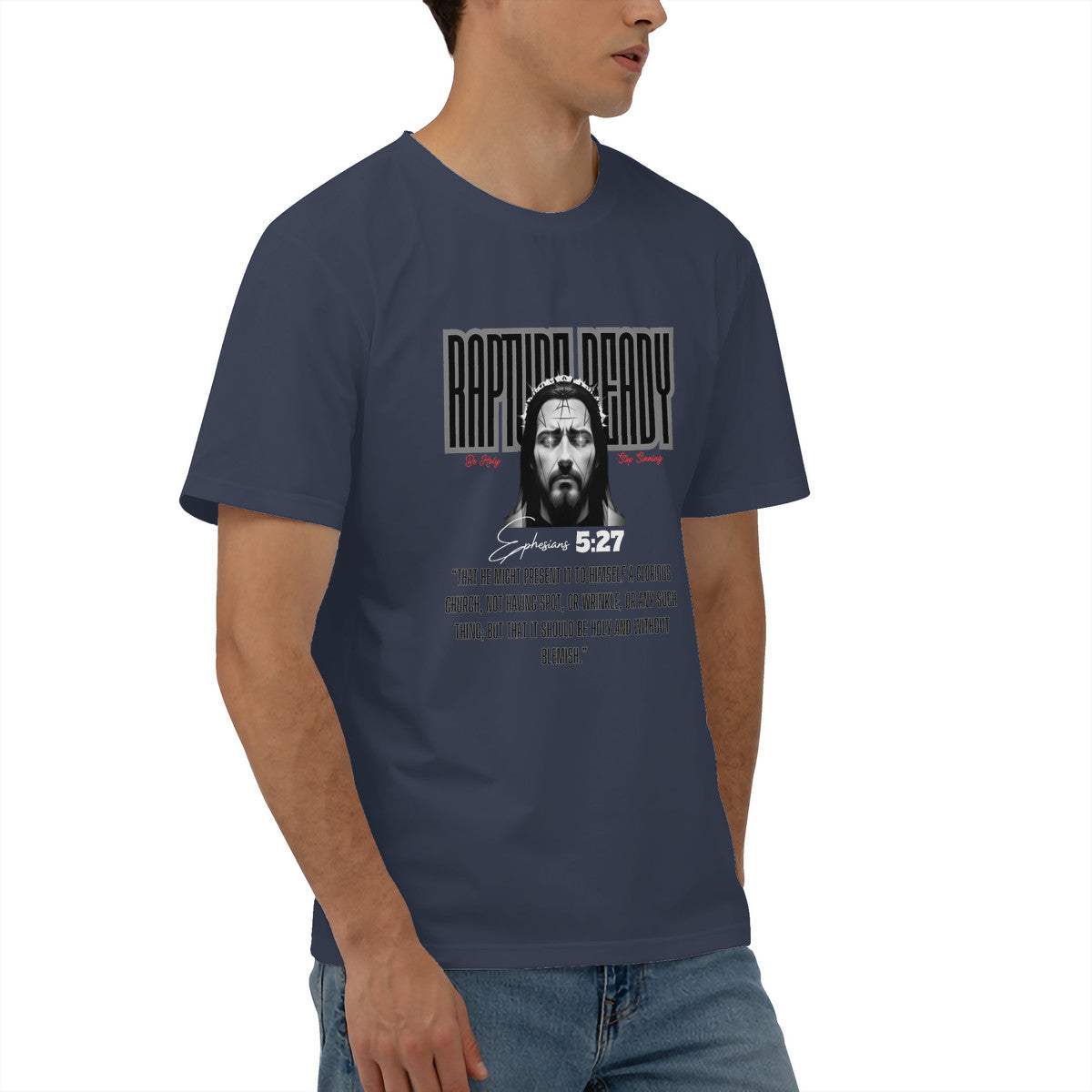 Men's "Rapture Ready" Short Sleeve Cotton Tee