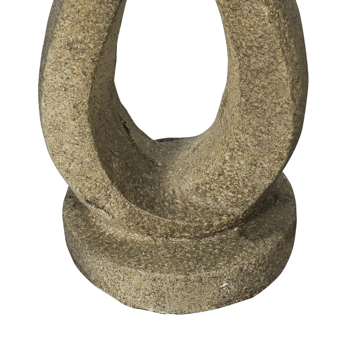 Concrete Contemporary Bird Bath Open Loop 21.8 Inch