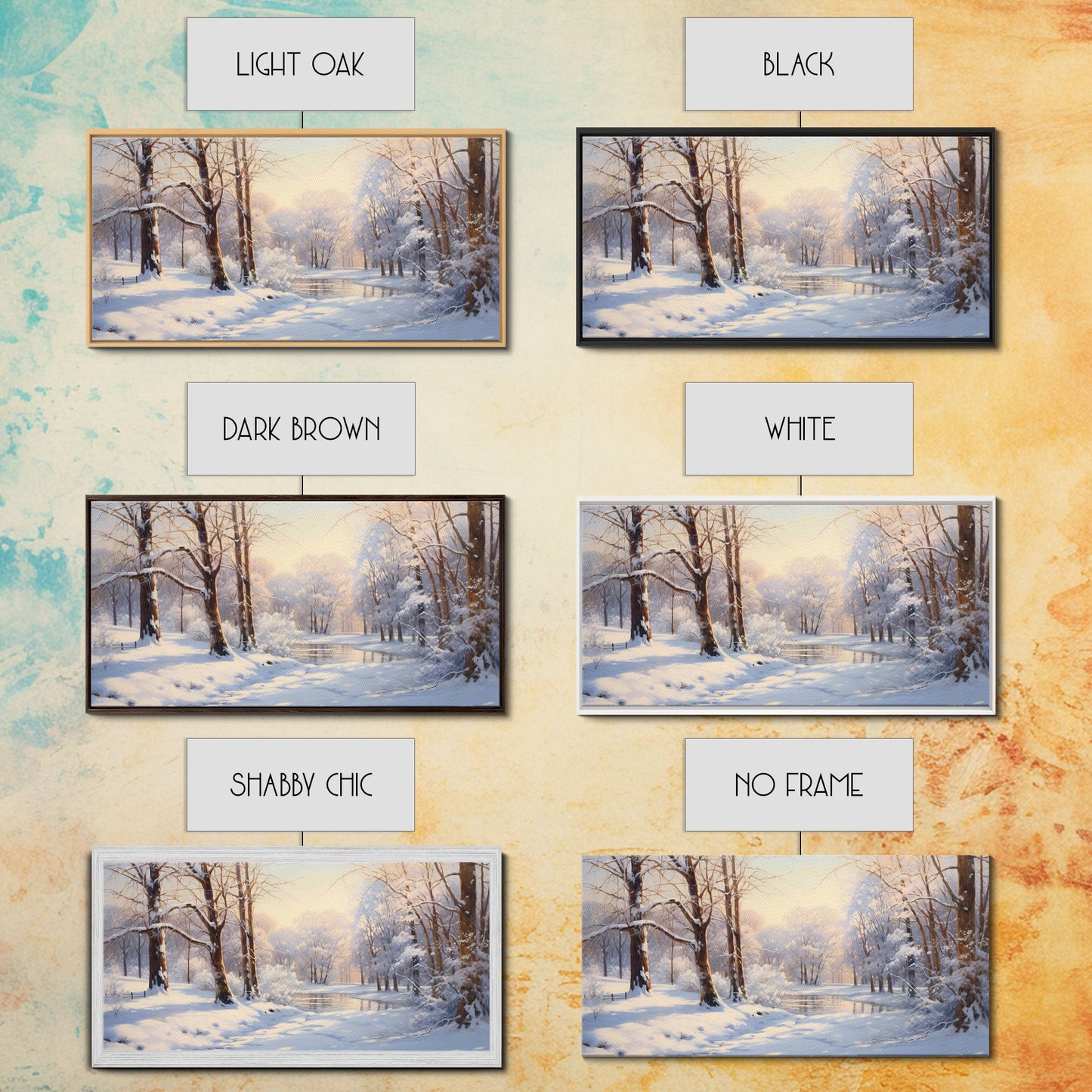 Winter Wall Art, Forest Art, Winter Forest Print, Panoramic Landscape, Wall Art, Canvas Wall Art, Landscape Art Print, Office Wall Décor