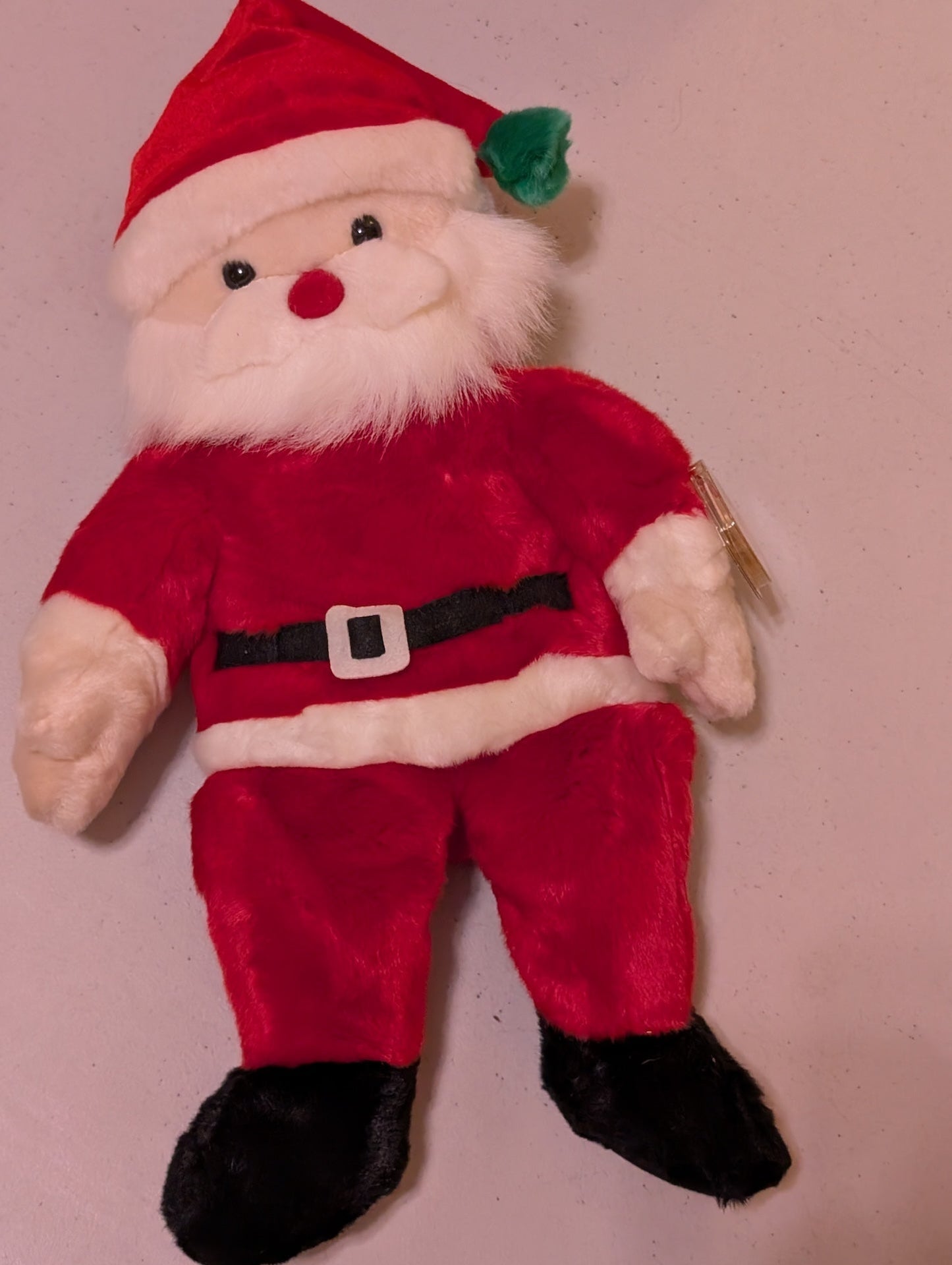 Santa TY Beanie Buddies 14" Plush 2000 Christmas (MWMT, Vintage, Retired, with Tag, VTG, Stuffed Animal, Plush, Toy)