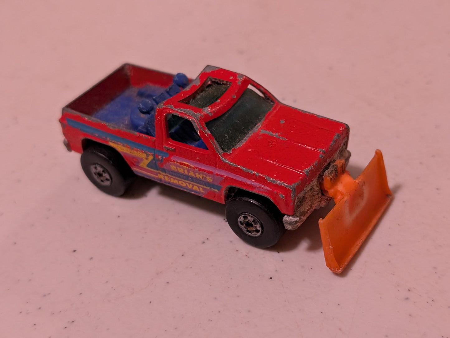 Brian’s Snow & Dirt Removal Pickup Truck And Plow Vintage Rare 1979 Hot Wheels (Vehicle, SciFi/Fantasy, Collectable, Vintage, Loose, Missing Parts/pieces, Incomplete)