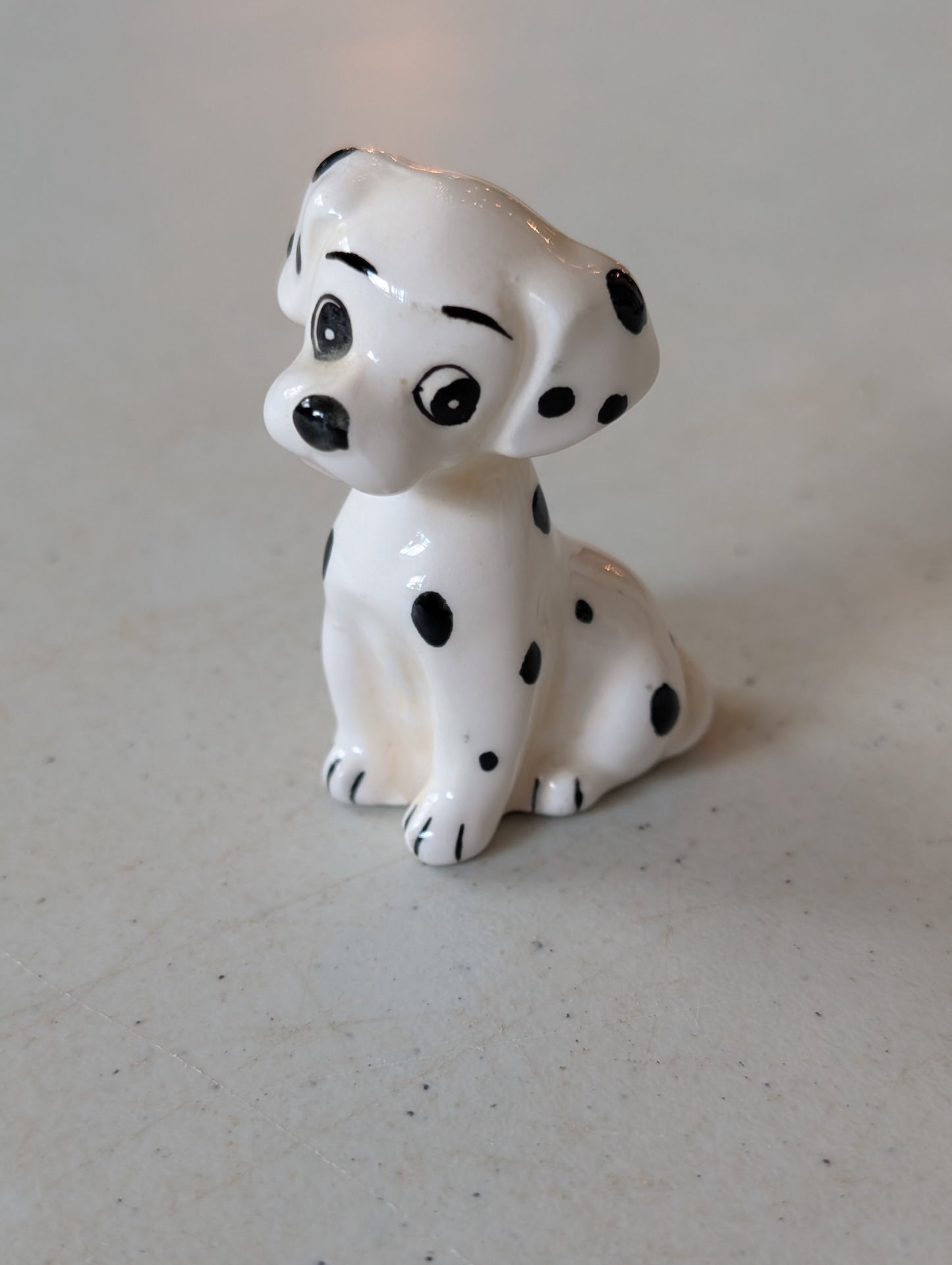 101 Dalmatians Ceramic Figurine 2.5” Walt Disney Productions Japan (vintage, collectable, nostalgia, toy)