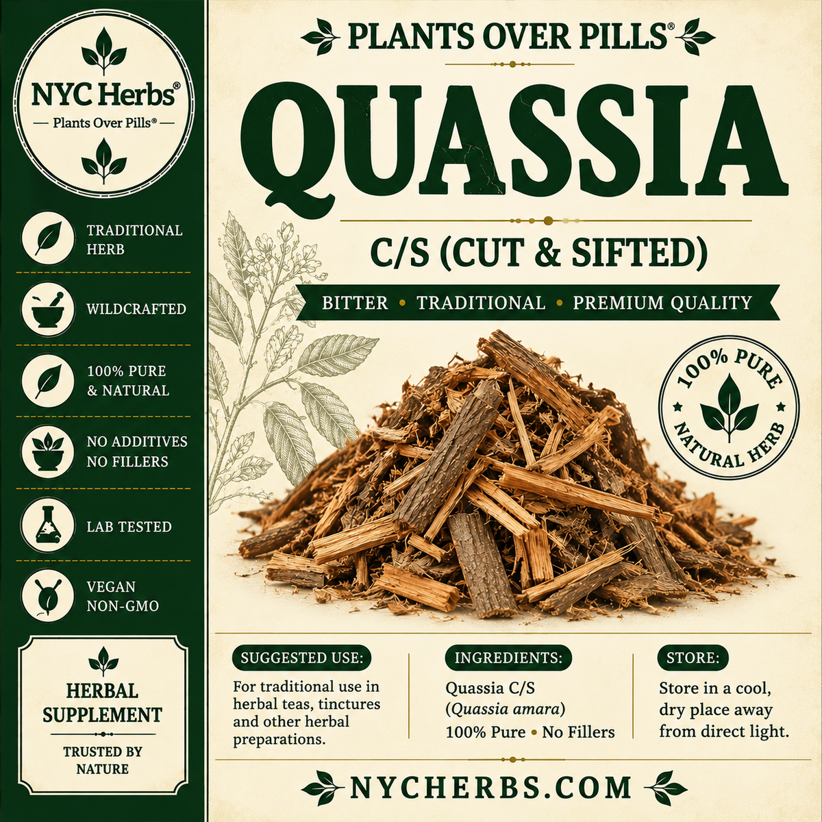 Quassia (Hombre Grande) | Parasite Cleanse, Digestion & Liver Support