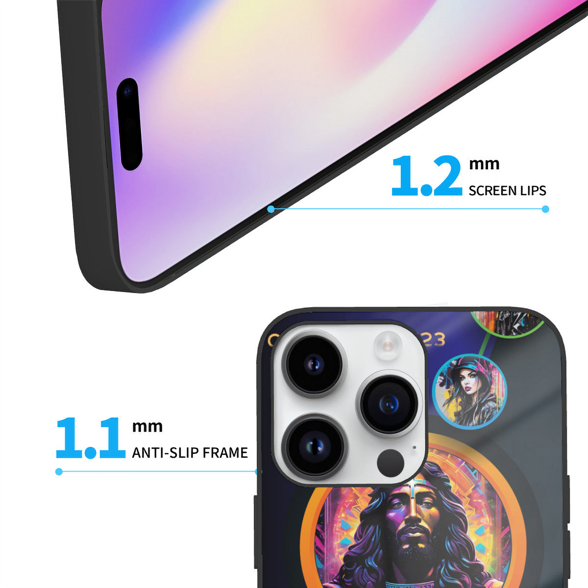 Be Sober iPhone 14 Glass Case (3 cameras)