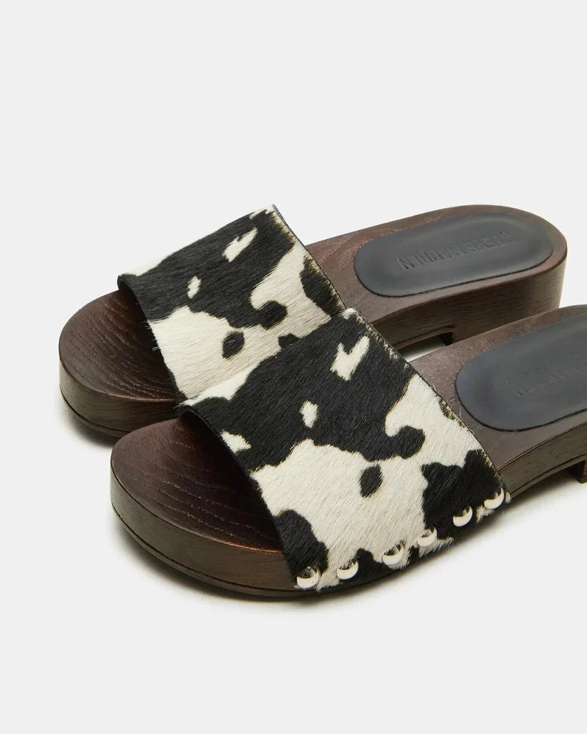 Steve Madden-Cento Black Cow Print