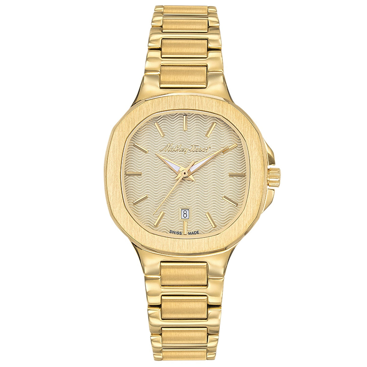 Mathey Tissot Women's Evasion Gold Dial Watch - D152PDI