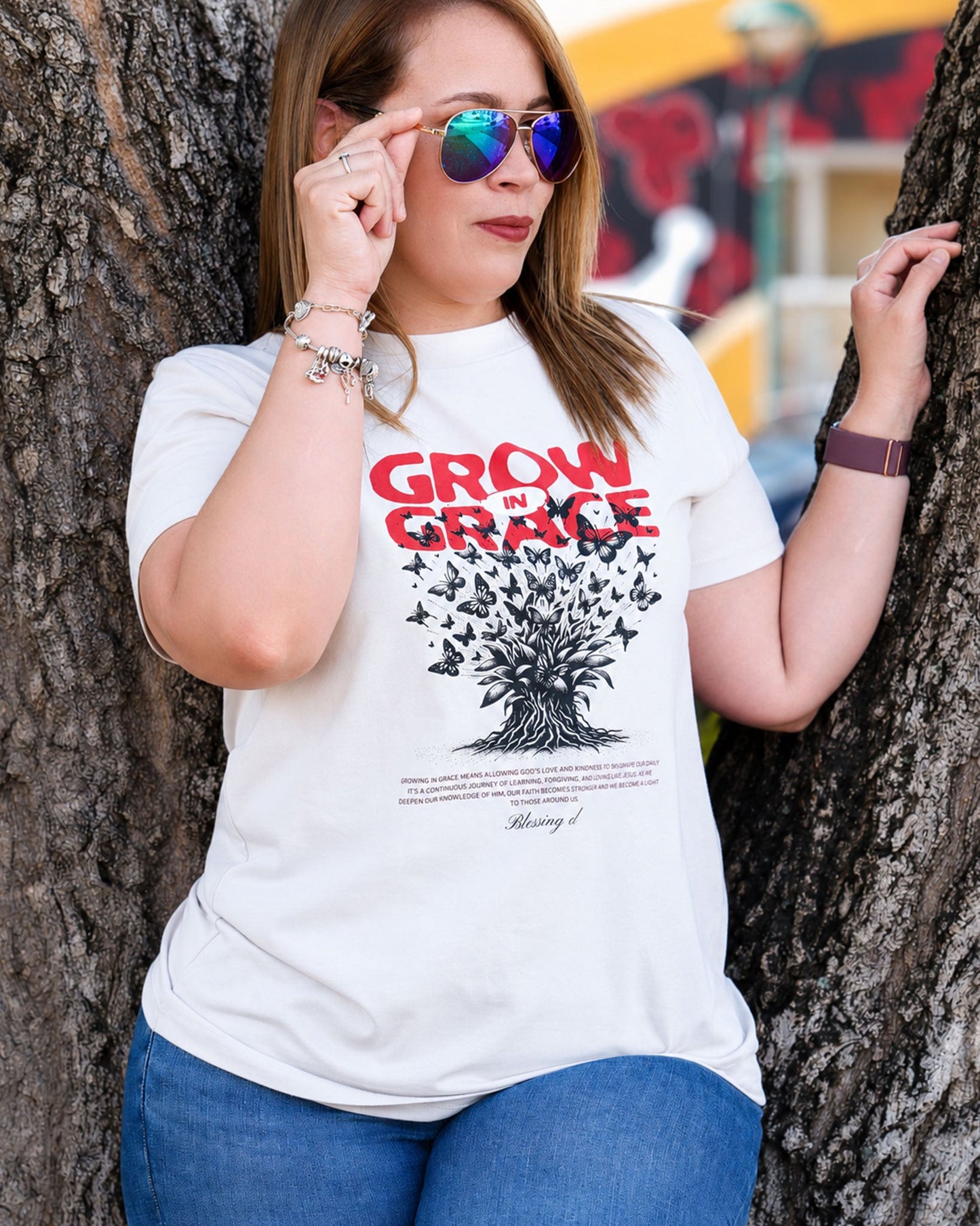 Wo's Classic Tee Grow in Grace