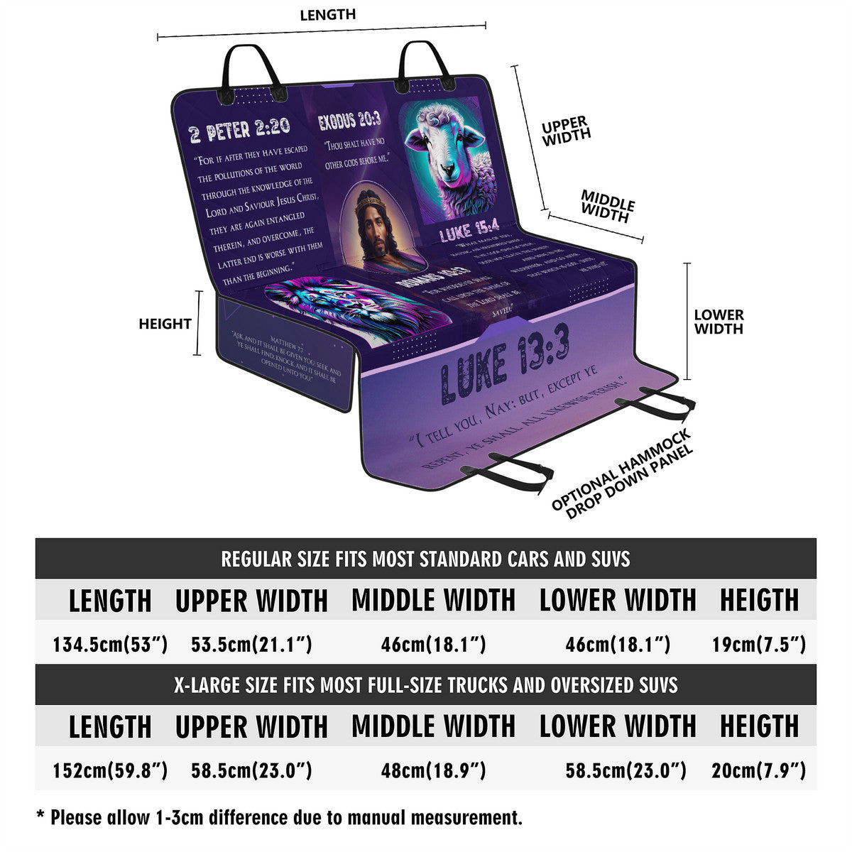 Scripted Garments Car Pet Seat Cover