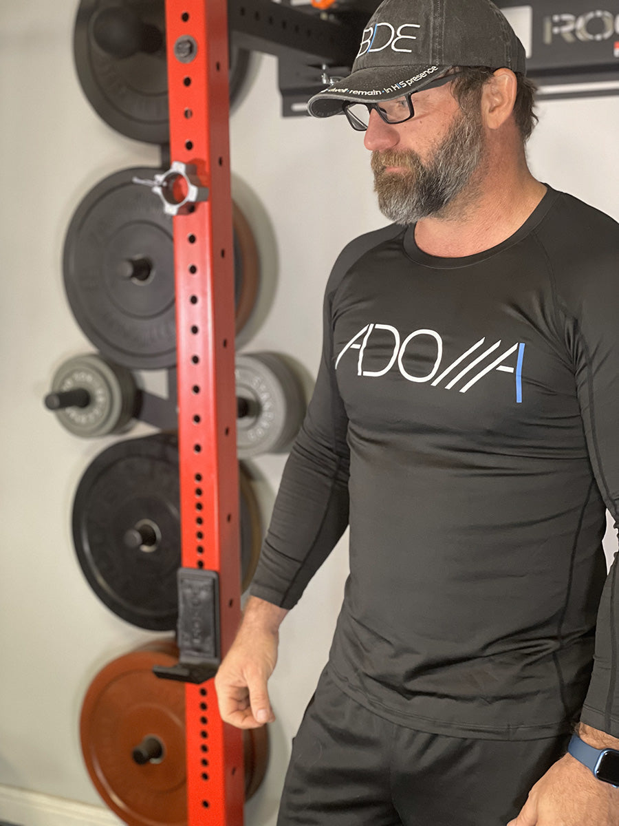 ADONAI (Lord) - Long-Sleeve Dry-Fit - Midnight Black