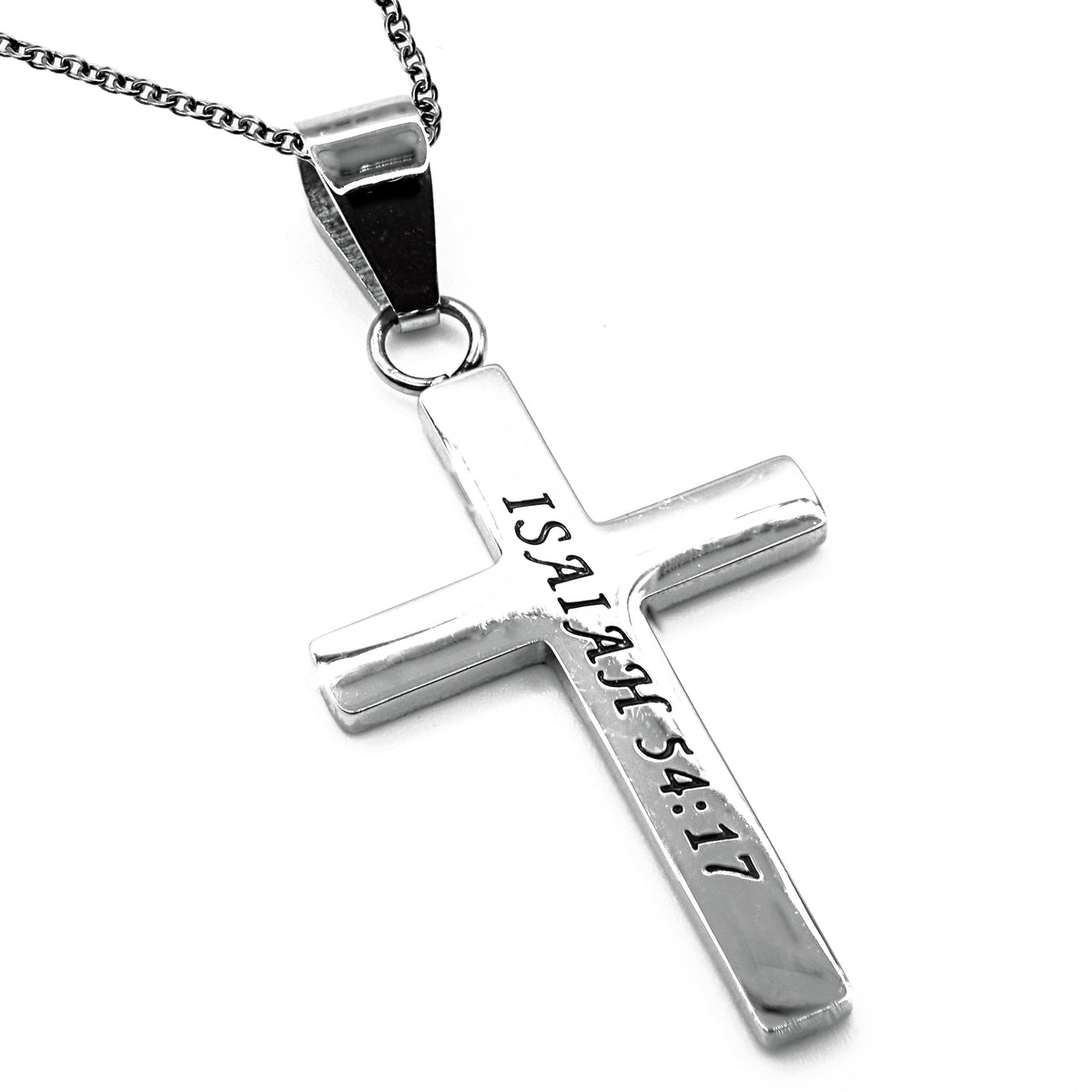 Women's CZ Cable Cross Necklace