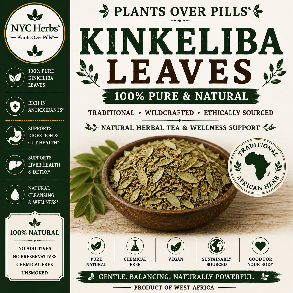 Kinkeliba Leaf | Detox & Vitality Herb