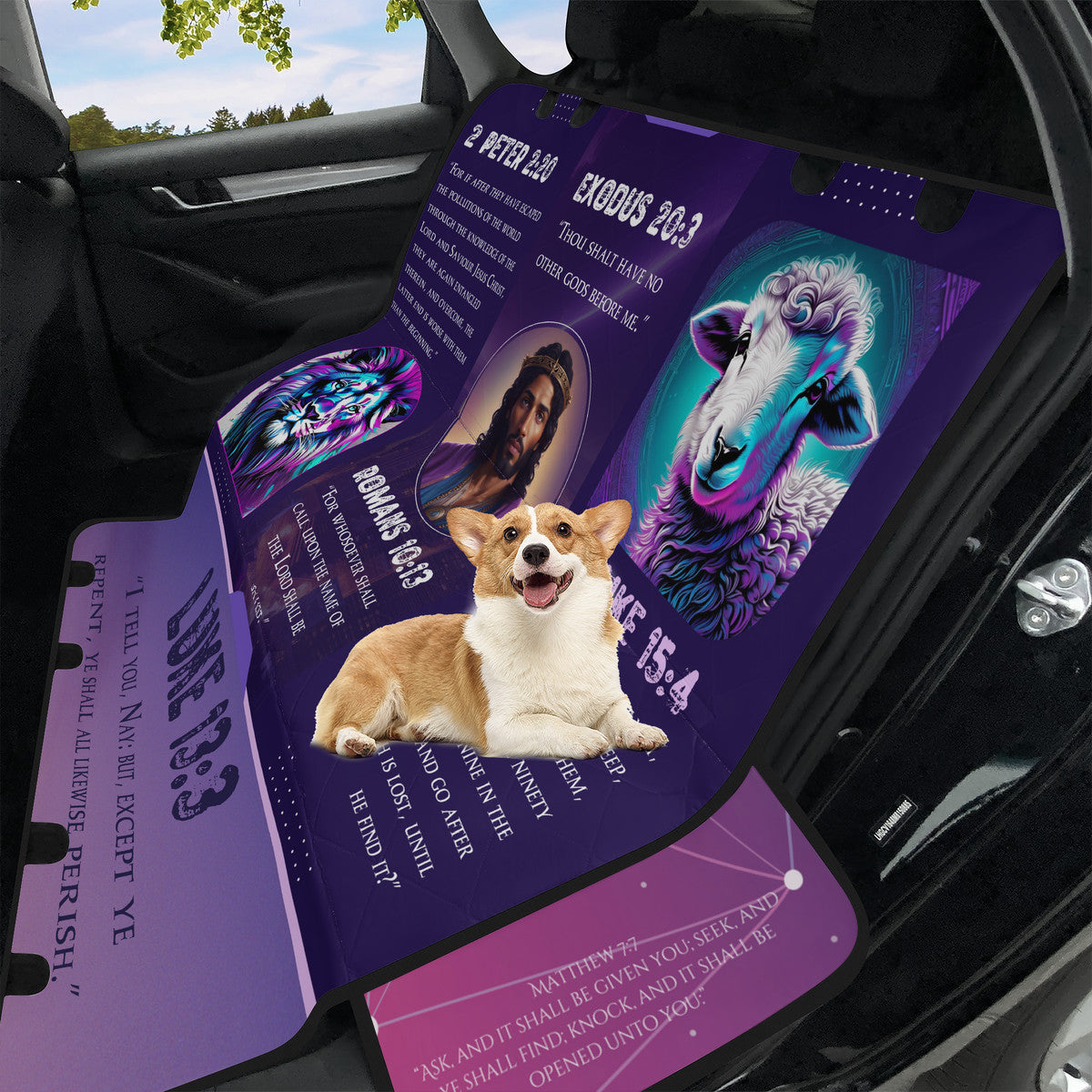 Scripted Garments Car Pet Seat Cover