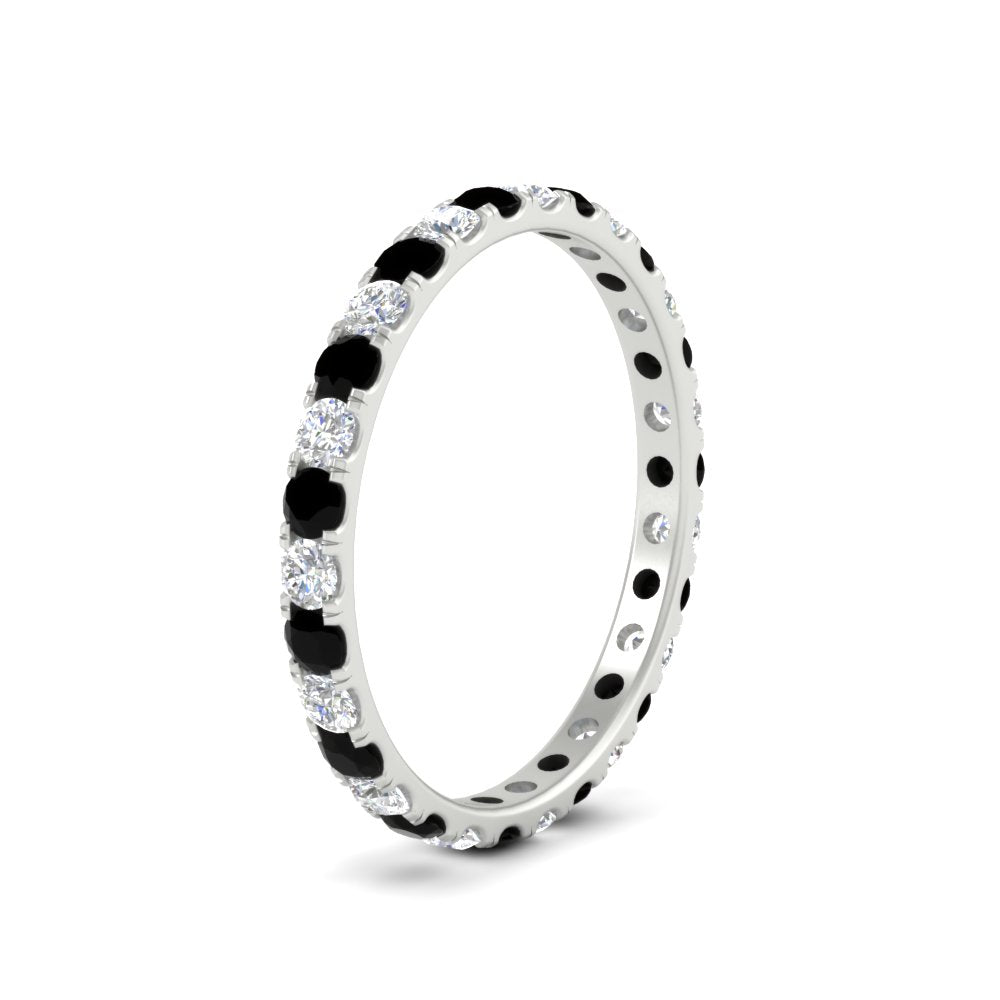 0.75 Ct. Round Cut Diamond Eternity Prong Wedding Band