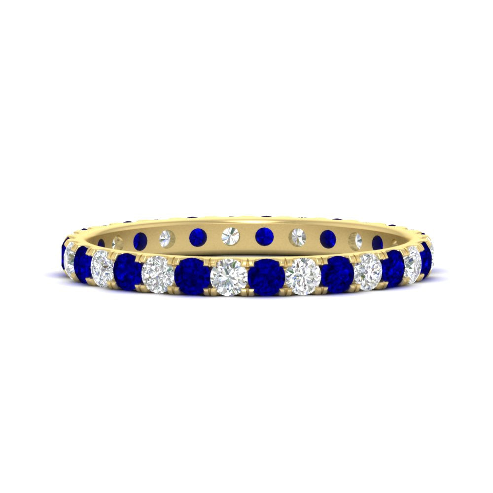 0.75 Ct. Round Cut Diamond Eternity Prong Wedding Band