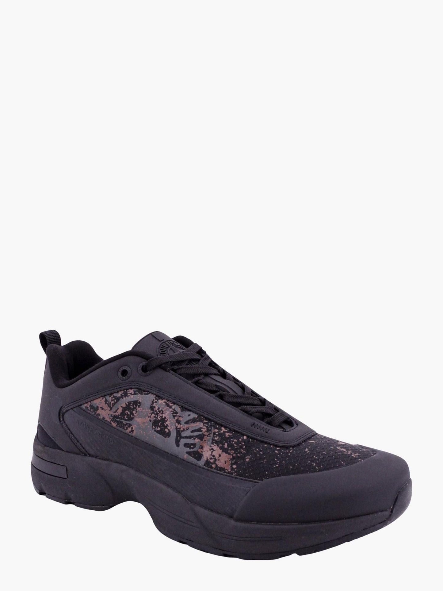Stone Island Men Grime Man Black Sneakers