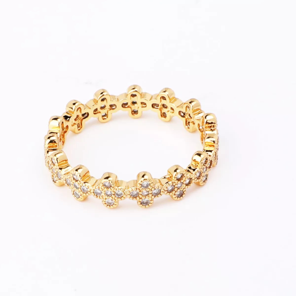 18K Gold-Plated Zircon Ring
