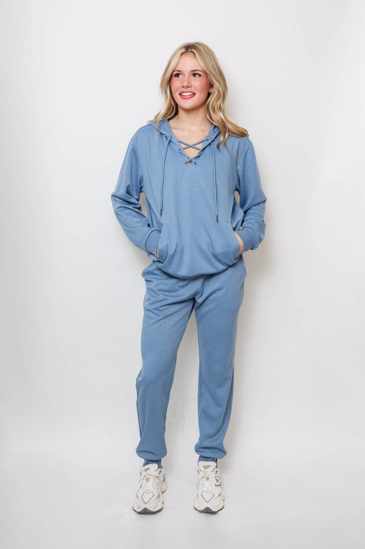 Women's Lace-Up Hoodie & Jogger UltraTech Set