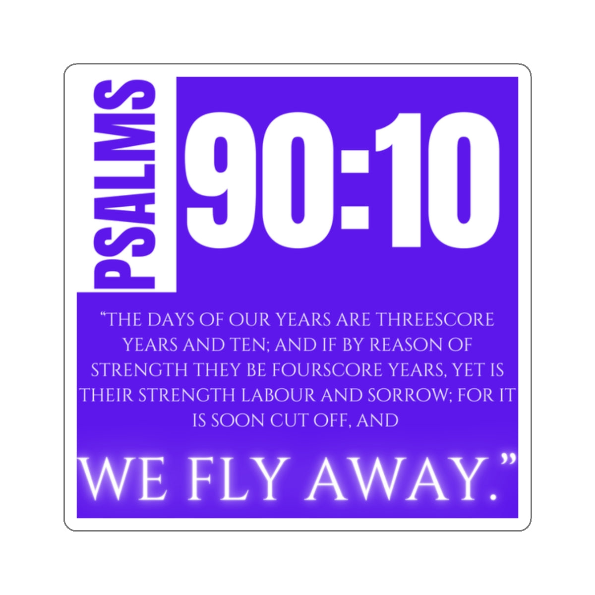 We Fly Away Kiss-Cut Stickers