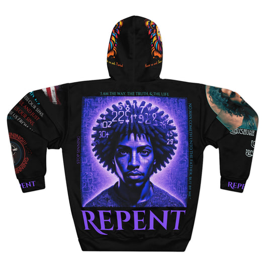 Inspirational Unisex Pullover Hoodie - 'Repent' & Chill' Design - Perfect for Spiritual Reflection