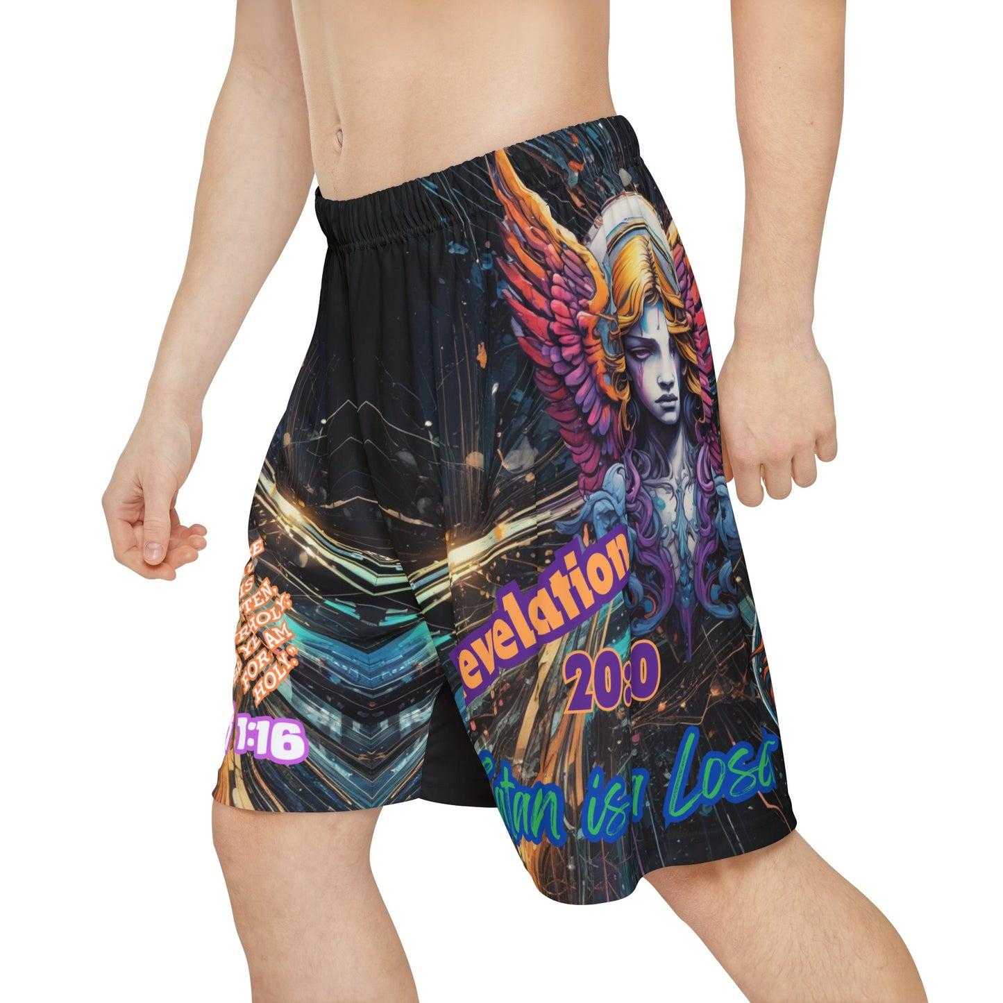 Satan is a Loser Men’s Sports Shorts