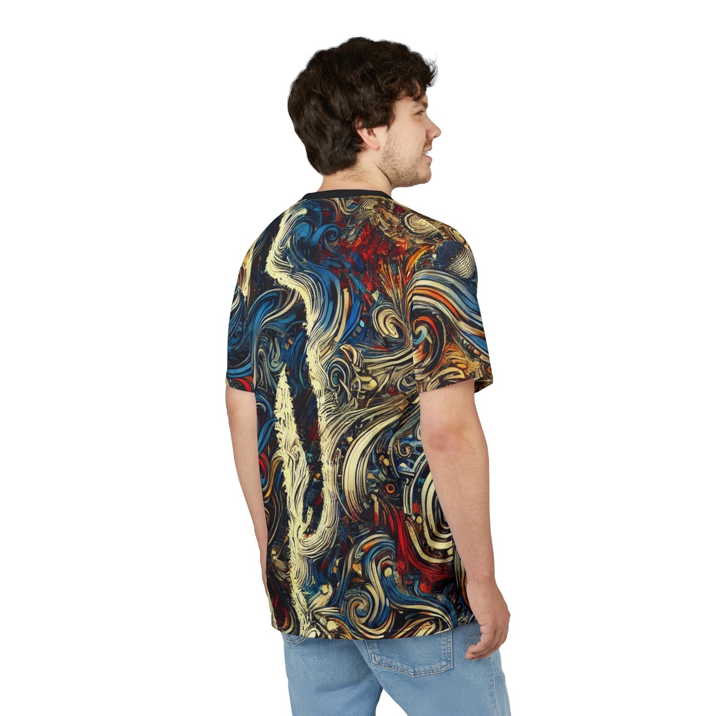 Encrypted Horizons Anti-Surveillance Tee Shirt – Adversarial Pattern Clothing