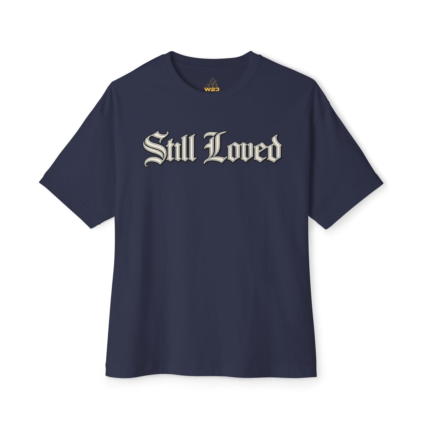 Still Loved. Chrome Outline Oversized Boxy Tee