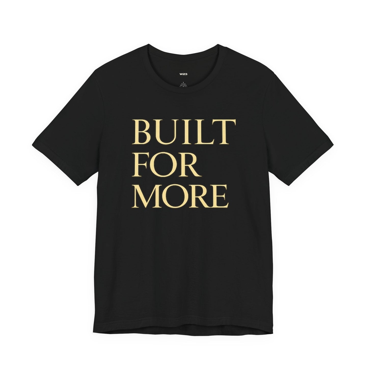 Built For More — Faith Identity Graphic Tee | Black