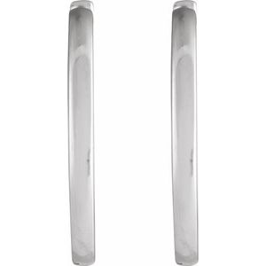 Sterling Silver Hinged 18 mm Hoop Earrings