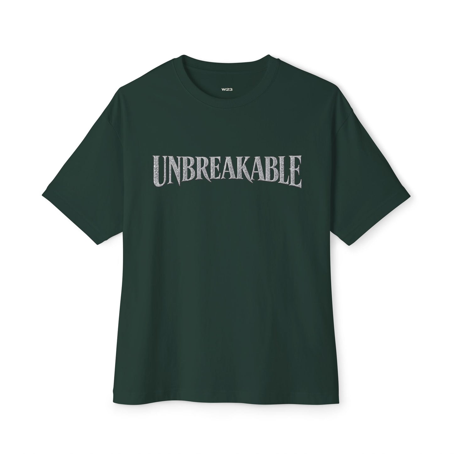 UNBREAKABLE Boxy Tee — Premium Oversized Streetwear | Faith-Based Graphic