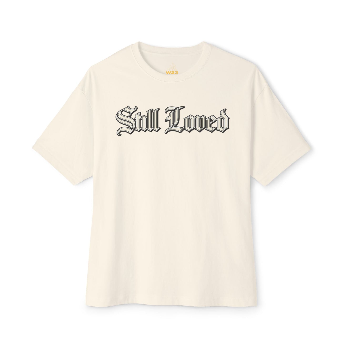 Still Loved. Chrome Outline Oversized Boxy Tee