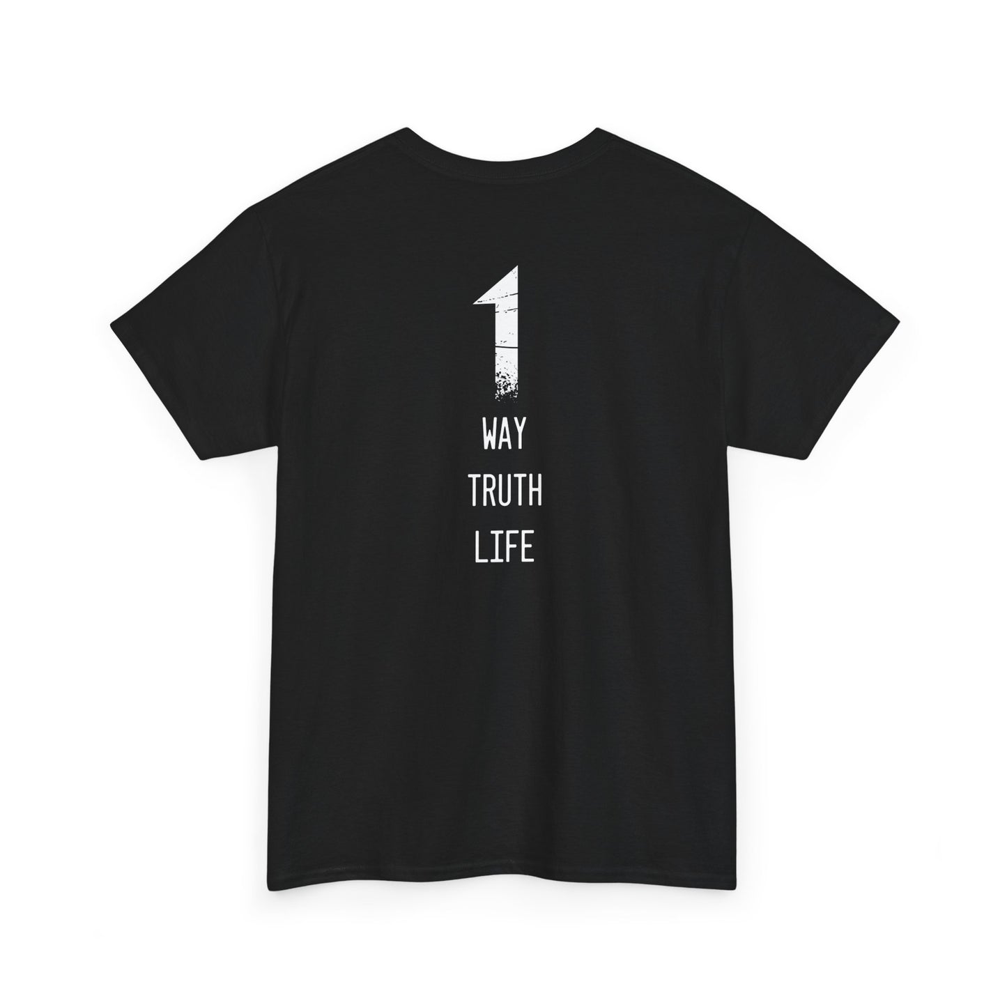 Abstain!! Unisex Heavy Cotton Tee - '1 Way, Truth, Life'