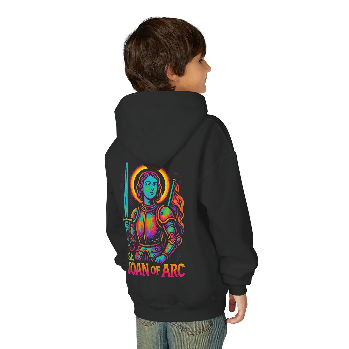 St. Joan of Arc | Kids Catholic Hoodie | Warrior Saint
